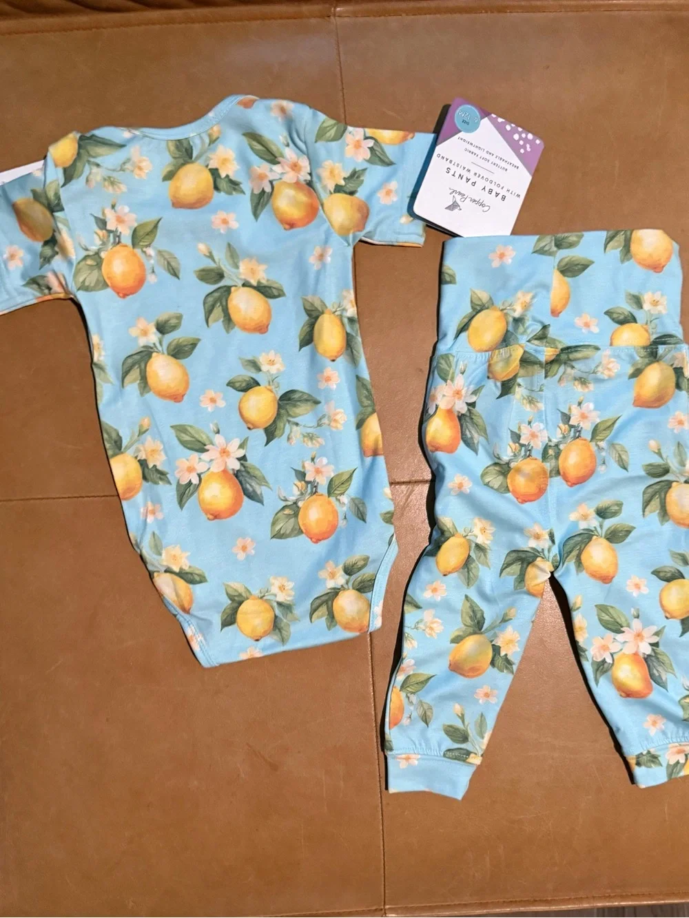 Copper Pearl Onesie and Pants 6-12M NWT